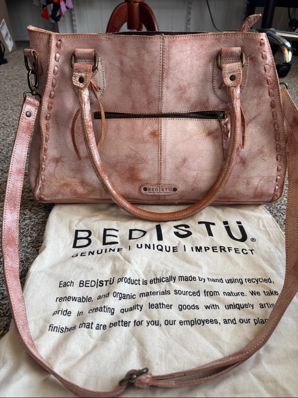 Bed|Stu Rockababy Cognac Nectar Delux Handbag